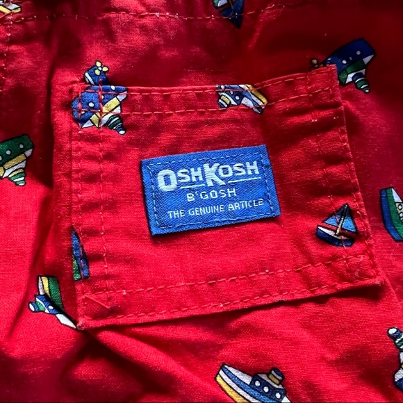 🇺🇸🛳Oshkosh Vintage Toddler Made in the USA Boat Overalls🛳🇺🇸 - Picture 4 of 12